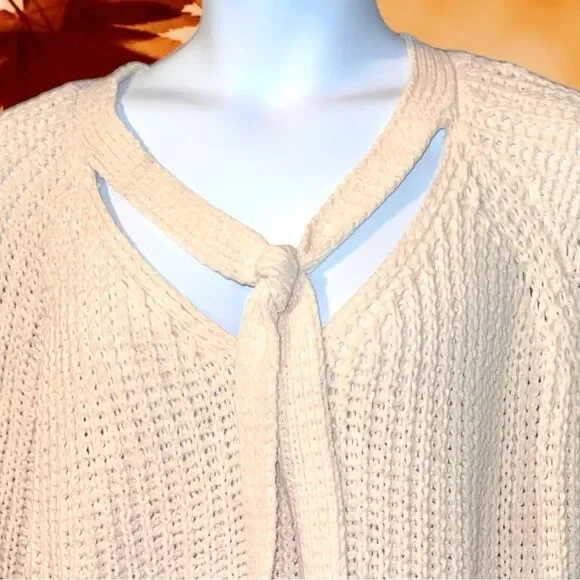 Anthropologie pol cream soft cute sweater - Picture 4 of 11